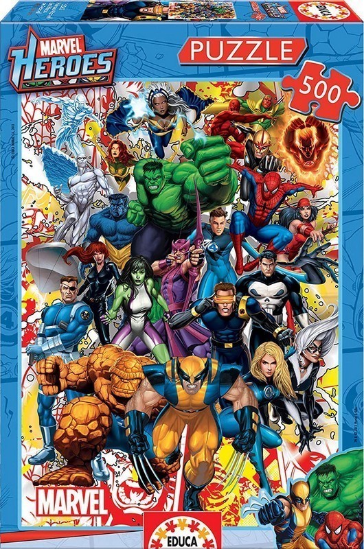 PUZZLE 500 HÉROES MARVEL EDUCA 15560