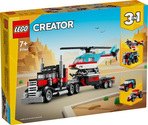 [LE31146] Camión Plataforma con Helicó.. V29 LEGO  31146