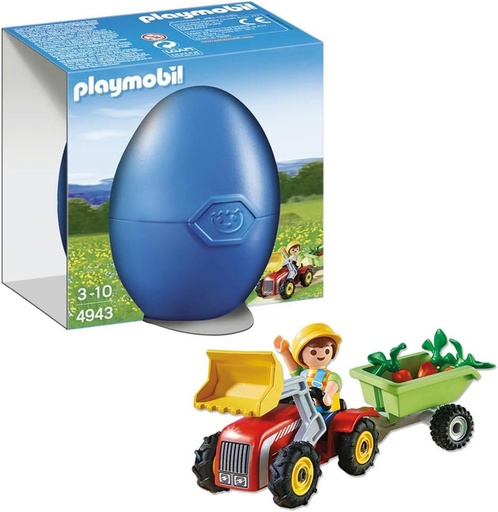 [PL4943] Niño con tractor PLAYMOBIL 4943