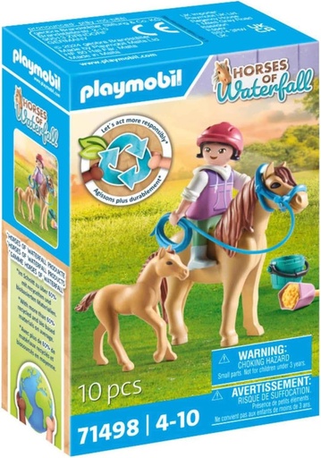 [PL71498] Niña con poni y potro PLAYMOBIL 71498