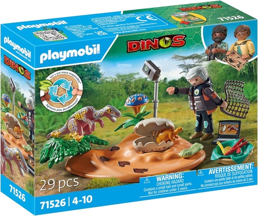 [PL71526] Nido de estegosaurio con ladrón de huevos PLAYMOBIL 71526