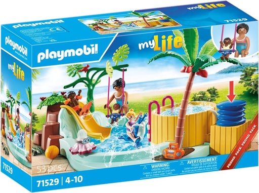 [PL71529] Piscina infantil con jacuzzi PLAYMOBIL 71529