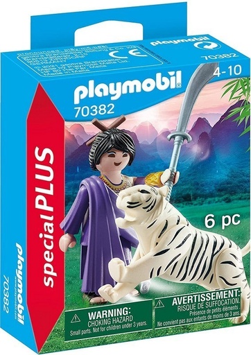 [PL70382] Luchadora Asiática con Tigre PLAYMOBIL 70382