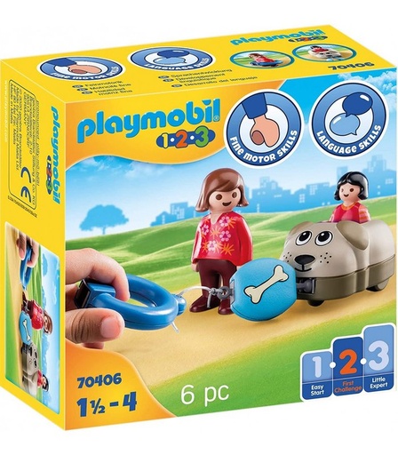 [PL70406] 1.2.3 Mi Perro PLAYMOBIL PL70406