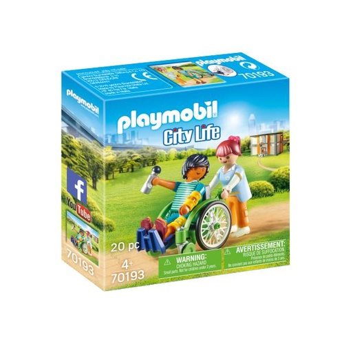 [PL70193] Paciente en Silla de Ruedas  70193 PLAYMOBIL