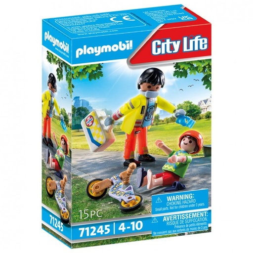 [PL71245] Paramédico con paciente PLAYMOBIL 71245