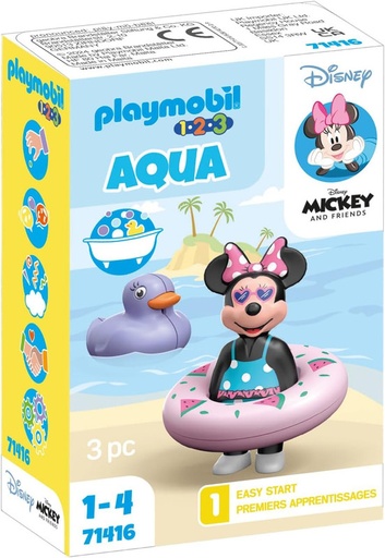 [PL71416] 1.2.3 & Disney: viaje a la playa de Minnie PLAYMOBIL 71416