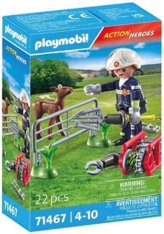 [PL71467] Misión bomberos: rescate de animal PLAYMOBIL 71467