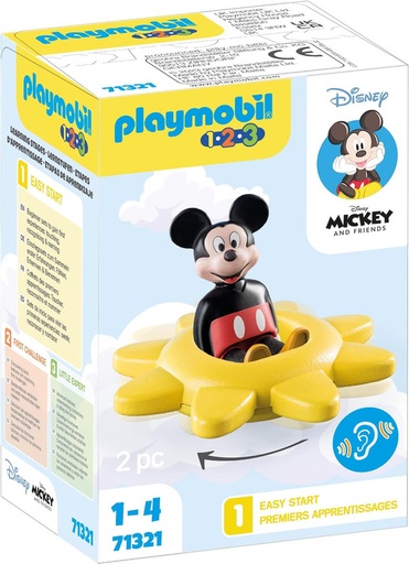 [PL71321] 1.2.3 & Disney: Mickey Sol giratorio PLAYMOBIL 71321