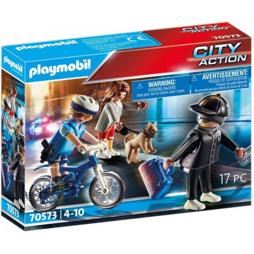[PL70573] Bici Policial: persecución del carterista PLAYMOBIL  70573