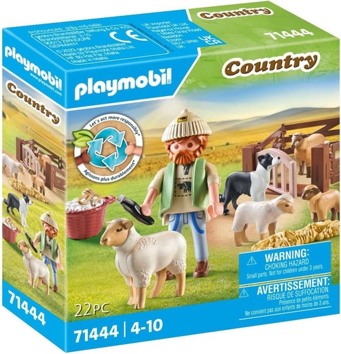 [PL71444] Pastor con rebaño de ovejas PLAYMOBIL 71444