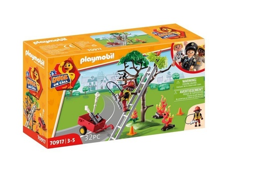 [PL70917] D.O.C - Acción Rescate de Bomberos ¡Rescata al gato! PLAYMOBIL 70917