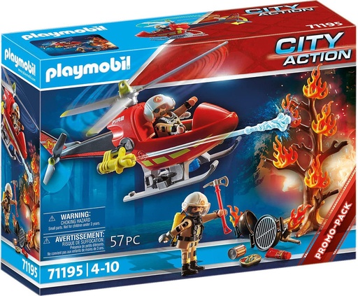 [PL71195] Helicóptero de Bomberos PLAYMOBIL 71195