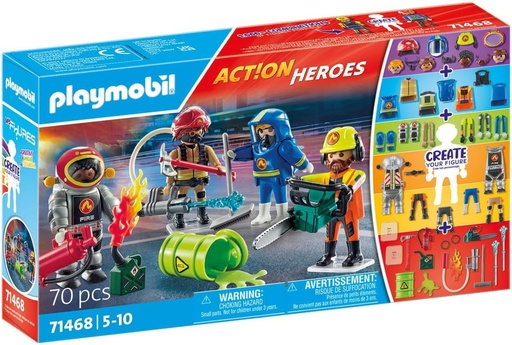 [PL71468] My figures: bomberos PLAYMOBIL 71468