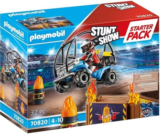 [PL70820] Starter Pack Stuntshow Quad con Rampa de Fuego PLAYMOBIL 70820