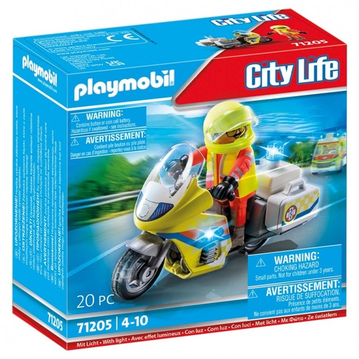 [PL71205] Moto de Emergencias con luz intermitente PLAYMOBIL 71205