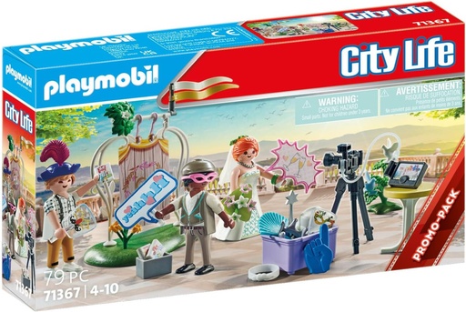 [PL71367] Photocall Boda PLAYMOBIL 71367