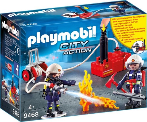 [PL9468] Bomberos con Bomba de Agua PLAYMOBIL 9468