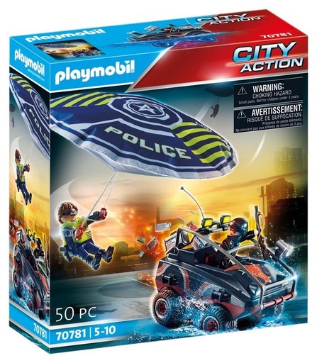 [PL70781] Policía Paracaídas: persecución del vehículo anfibio PLAYMOBIL 70781