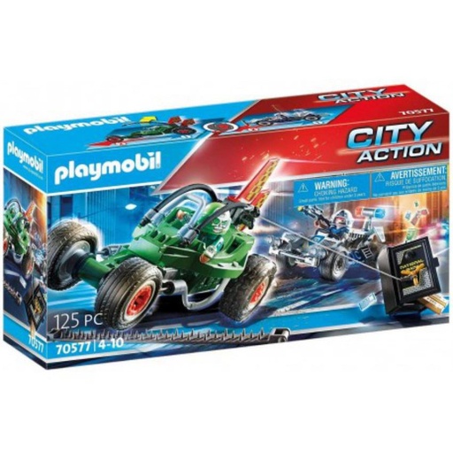 [PL70577] Kart Policial: persecución ladrón de caja fuerte PLAYMOBIL  70577