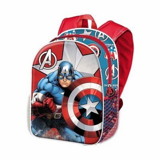 [KAR03252] CAPITAN AMÉRICA Mochila 3D Pq KARACTERMANIA 3252