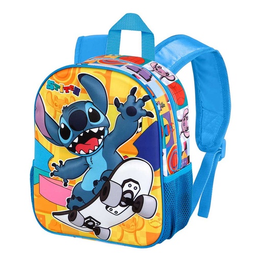[KAR07028] LILO Y STITCH Mochila 3D PEQUEÑA Skater  KARACTERMANIA 7028 26x11x31cm