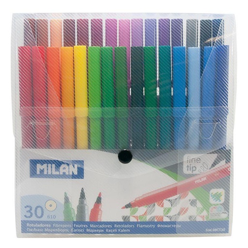 [MIL06-CT30] Estuche 30 rotuladores punta cónica
TRAZO DE 0,75 A 3 MM
