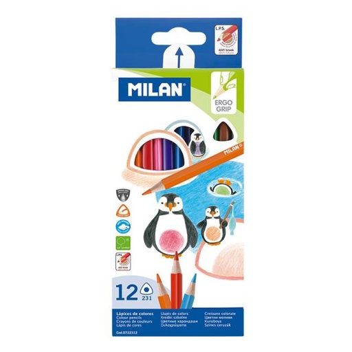 [MIL0722312] CAJA 12 LAPIZ DE COLORES TRIANGULARS