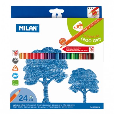 [MIL0728324] CAJA 24 LAPIZ DE COLORES TRIANGULARS