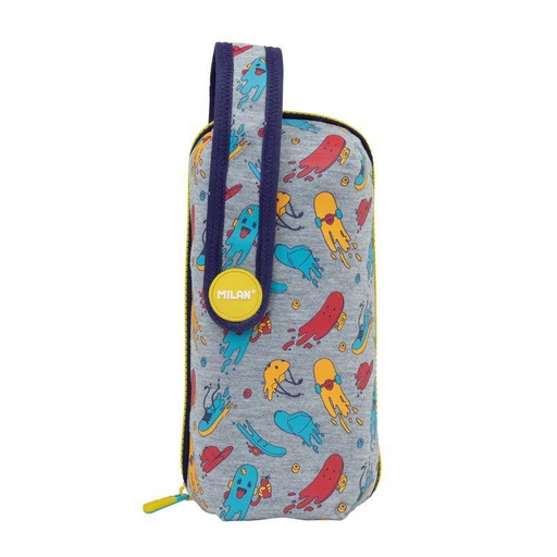 [MIL08872-KF] Kit 4 estuches con contenido Kickflip, gris
 MILAN 08872KF 22x11x10cm