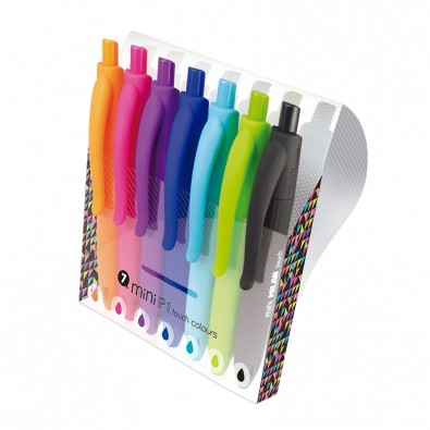 [MIL176556914] estuches con 7 bolígrafos mini P1 touch Colours