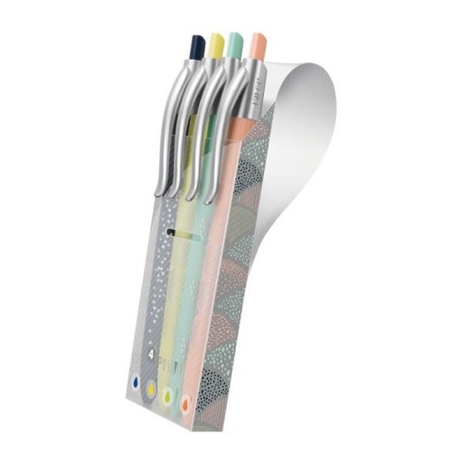 [MIL176577914] ESTUCHE 4 Boligrafos SILVER