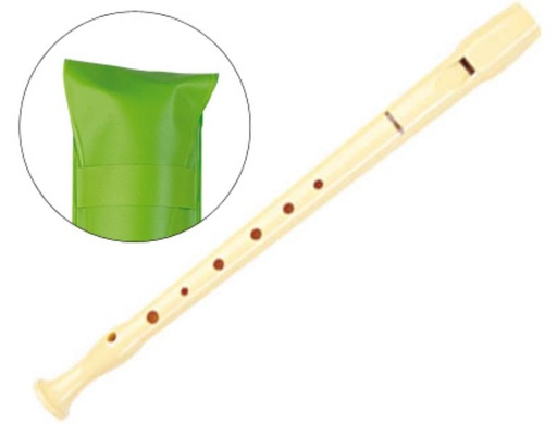 [9508] Flauta hohner plastico 9508 -funda verde. 
