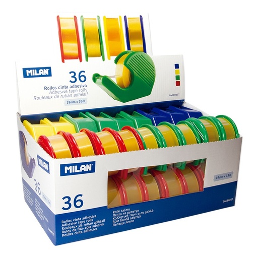 [MIL80217] cinta adhesiva 19 mm x 33 m/ UND