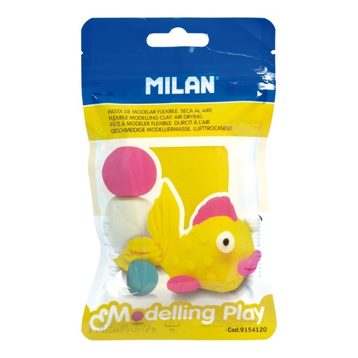 [MIL9154120] Pasta de modelar Modelling Play seca al aire, amarillo