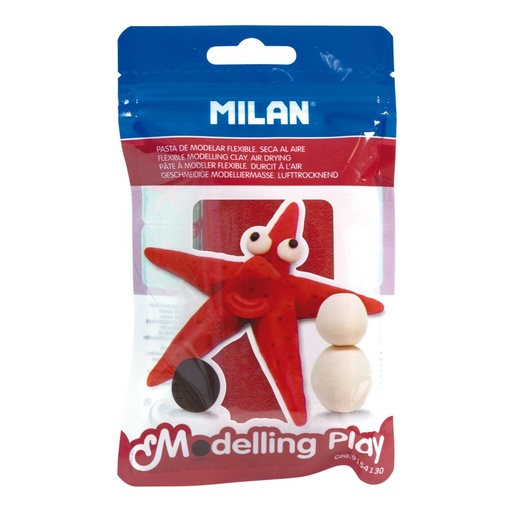 [MIL9154130] Pasta de modelar Modelling Play seca al aire, rojo