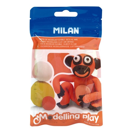 [MIL9154132] Pasta de modelar Modelling Play seca al aire, naranja