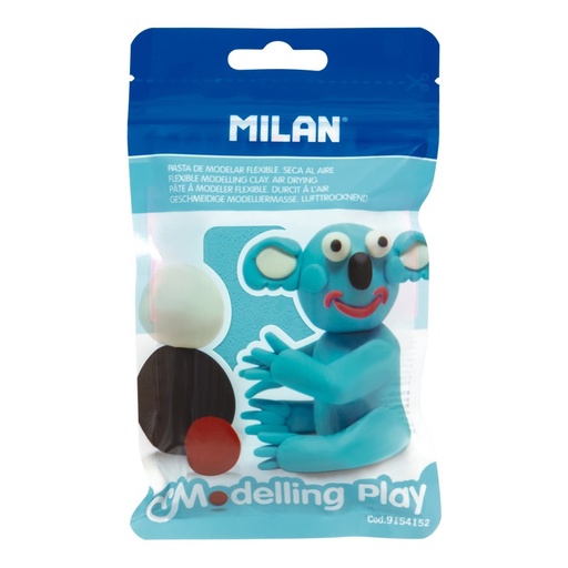 [MIL9154152] Pasta de modelar Modelling Play seca al aire, azul claro