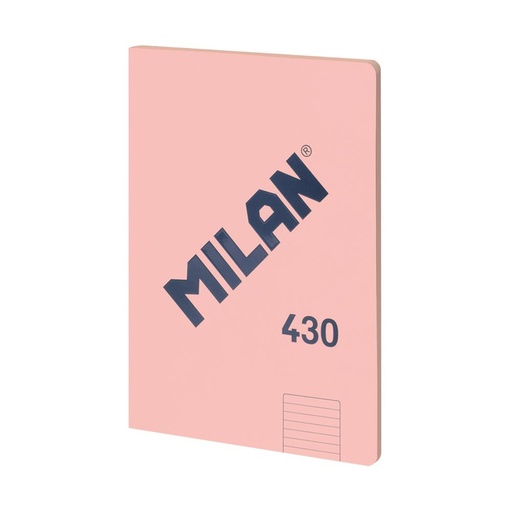 [MIL57242-G48-P] Libreta encolada, papel pautado, 48 hojas A4, serie 1918, rosa