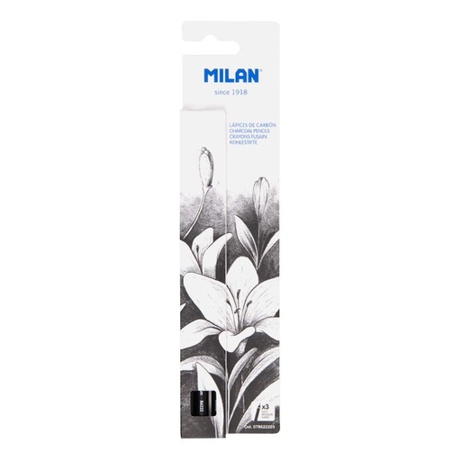 [MIL07-B622203] Caja 3 lápices de carboncillo MILAN Art
