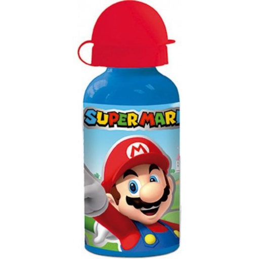 [S21434] STOR BOTELLA ALUMINIO PEQUEÑA 400 ML. SUPER MARI 21434