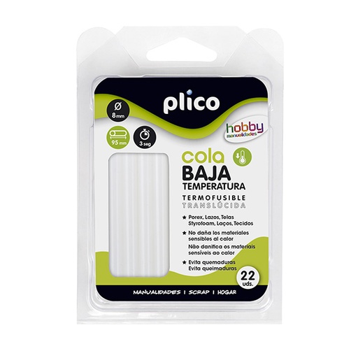 [PLI1651] Blíster 22 Barritas MINI, Baja Temperatura PLICO  1651
