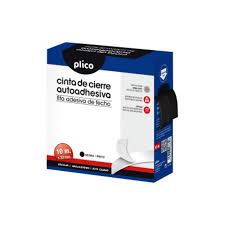 [PLI13332] Cremallera textil adhesiva 10 M/ Negro