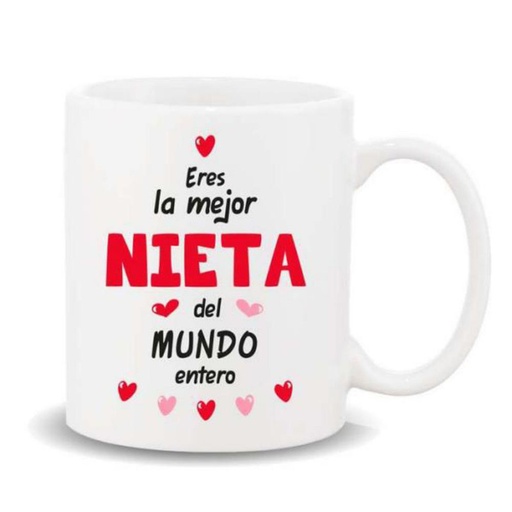[HL-606] TAZA CERAMICA con Mensaje. Modelo mi Familia"Nieta"