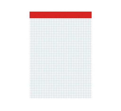 [3403151] Bloc de notas perforadas con lomera. 80 hojas. Papel offset blanco de 60 gr/m2. Sin tapa.
