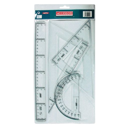 [942901] CONJUNTO DIBUJO ESCOLAR TRANSPARENTE