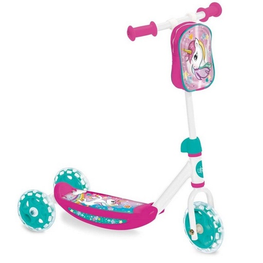 [MON28697] 1º PATINETE 3 RUEDAS -UNICORNIO    47 X 13 X 23 MONDO 28697