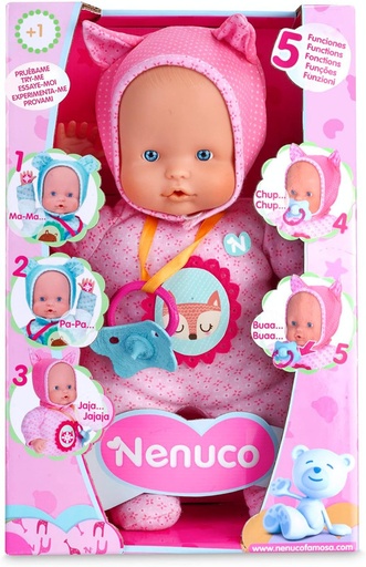 [129-14781] NENUCO 5 FUNCIONES ROSA 129-14781