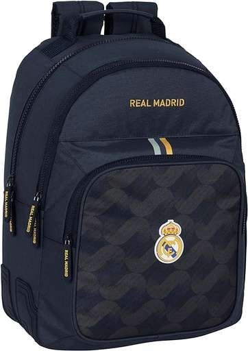 [612357773] MOCHILA DOBLE ADAPT.CARRO REAL MADRID 2ª EQUIPACION 23/24 32x42x15cm 32x42x3cm