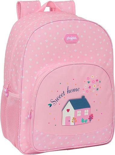 [612423180] MOCHILA ADAPT.CARRO RECICLADO GLOWLAB KIDS "SWEET HOME" 33x42x14cm 33x42x3cm